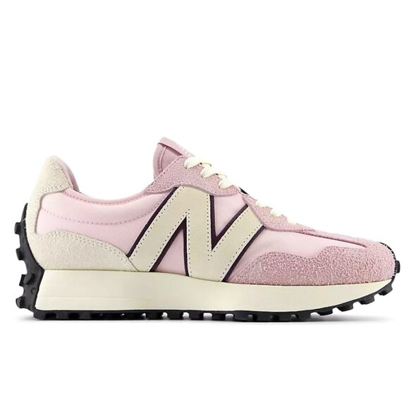 New Balance 327 Women's Sneakers Shoes ~Various Sizes~ Sugar Rose / Deep Plum - Picture 3 of 8